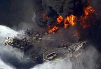 Oil Rig Fire